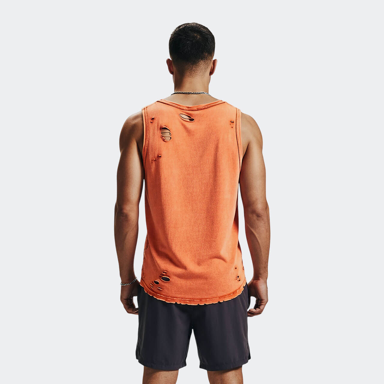 Side-view of HYDRA Airform Tank in Orange