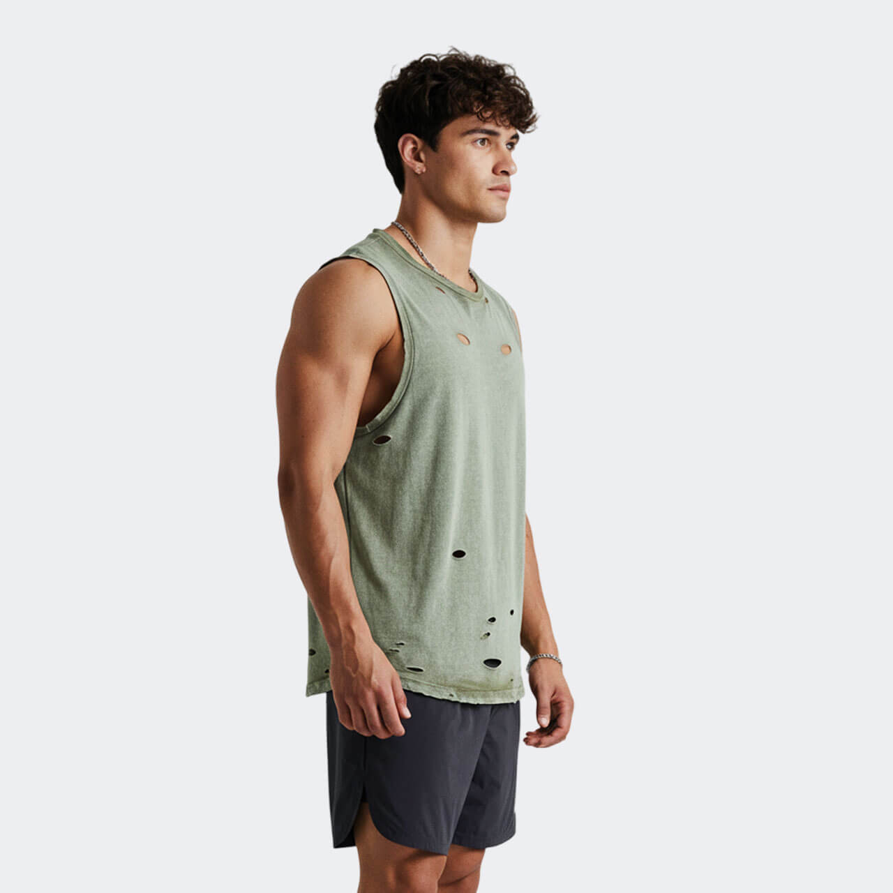 Side-view of HYDRA Airform Tank in Sage