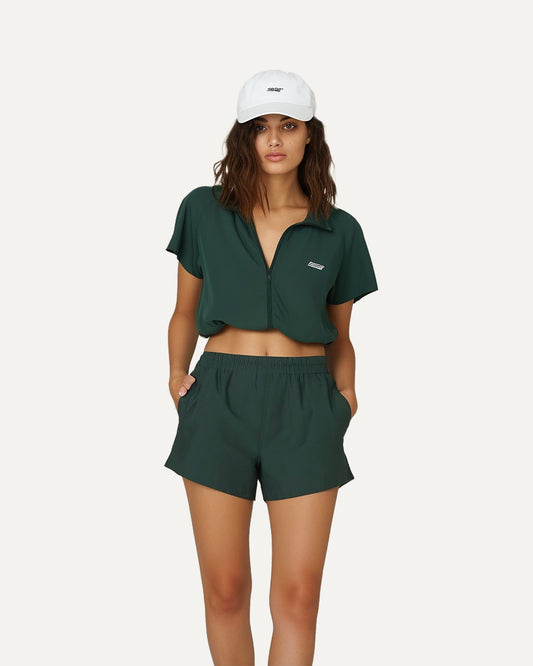Green Relaxed Shorts